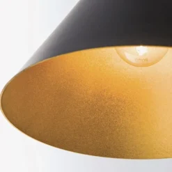 Pendelleuchte Genua schwarz gold