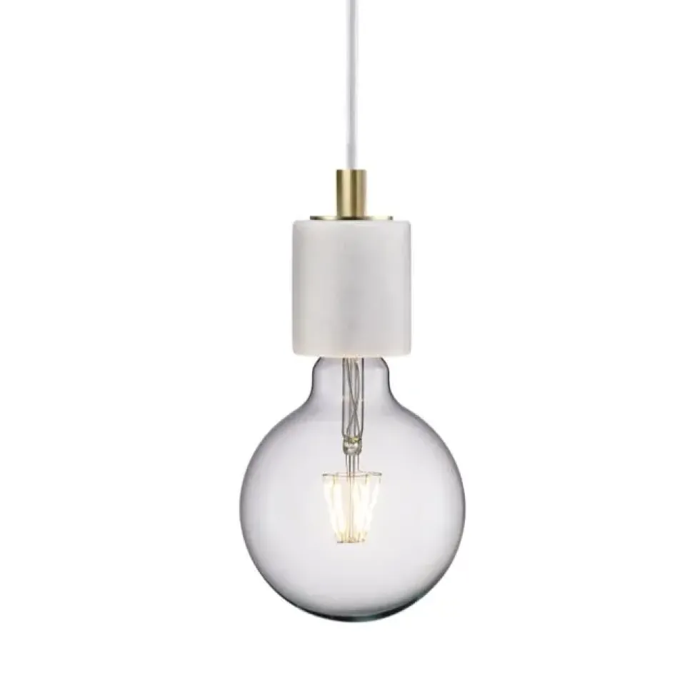 Pendelleuchte Nordlux SIV Marmor weiß H 10 cm