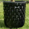 Pflanzkübel Metall Außenbereich schwarz Jacie 4er Set