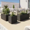 Pflanzkübel rechteckig outdoor Matheria anthrazit 80×40 cm