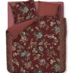 Pip Studio Bettwäsche 200×200 cm Poppy Stitch rot