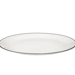 Platzteller weiß Porzellan ASA à table ligne noire D 31,5 cm