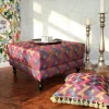 Récamière Hocker ECLIPSE AXIS magenta 80×80 cm