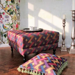 Récamière Hocker ECLIPSE AXIS magenta 80×80 cm