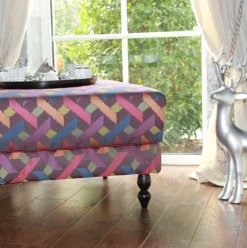 Récamière Hocker ECLIPSE AXIS magenta 80×80 cm