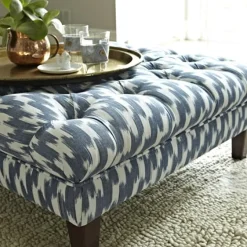 Récamière Hocker PROVENCE PAZIOLS indigo