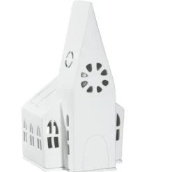 Räder Lichthaus Deko Porzellan weiß KIRCHE H 21 cm