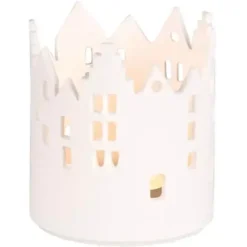Räder Lichthaus Deko Porzellan weiß Stadtlicht Marktplatz H 11 cm