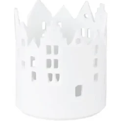 Räder Lichthaus Deko Porzellan weiß Stadtlicht Marktplatz H 11 cm