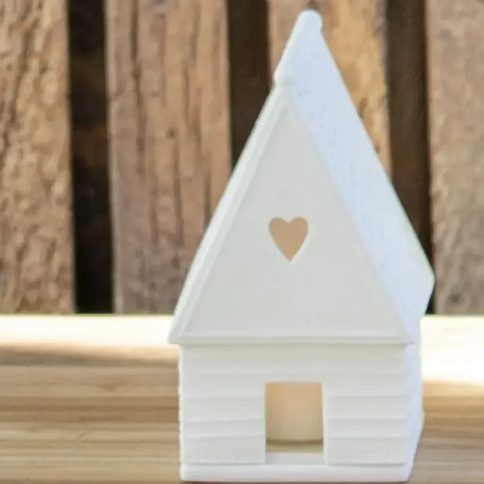Räder Lichthaus Liebe Porzellan weiß Herz H 13 cm