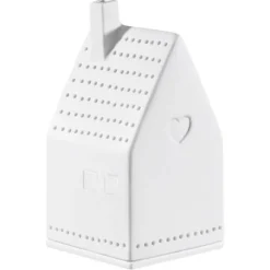 Räder Lichthaus mit Herz Porzellan weiß ZUHAUSE H 10 cm