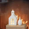 Räder Lichthaus Porzellan Kapelle weiß