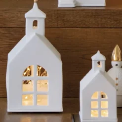 Räder Lichthaus Porzellan Kapelle weiß