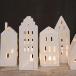Räder Lichthaus Porzellan TURM ZUHAUSE weiß H 20,5 cm