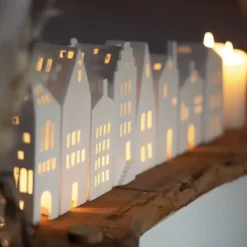 Räder Lichthaus Porzellan TURM ZUHAUSE weiß H 20,5 cm