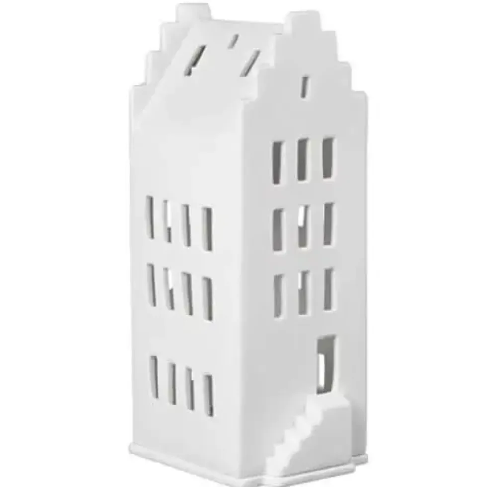 Räder Lichthaus Porzellan weiß GIEBELDACH ZUHAUSE H 20 cm