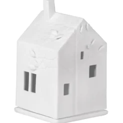 Räder Lichthaus Porzellan weiß BAUMHAUS mit Vögel H 13 cm