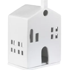 Räder Lichthaus Porzellan weiß RUNDE TÜR ZUHAUSE H 15 cm