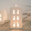 Räder Lichthaus Porzellan weiß WALMDACH ZUHAUSE Höhe 16,5 cm