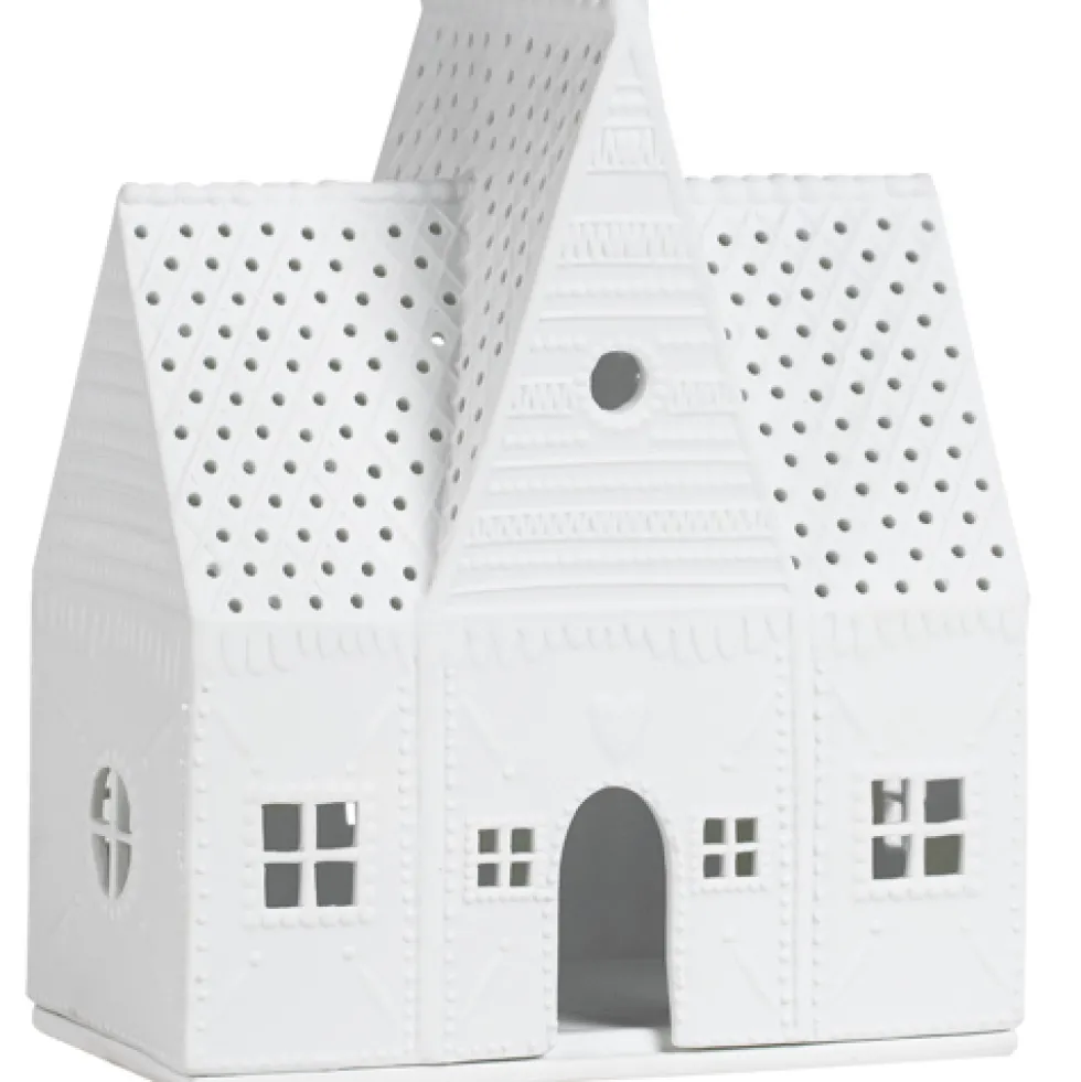 Räder Lichthaus Porzellan weiß Lebkuchenhaus Höhe 20 cm