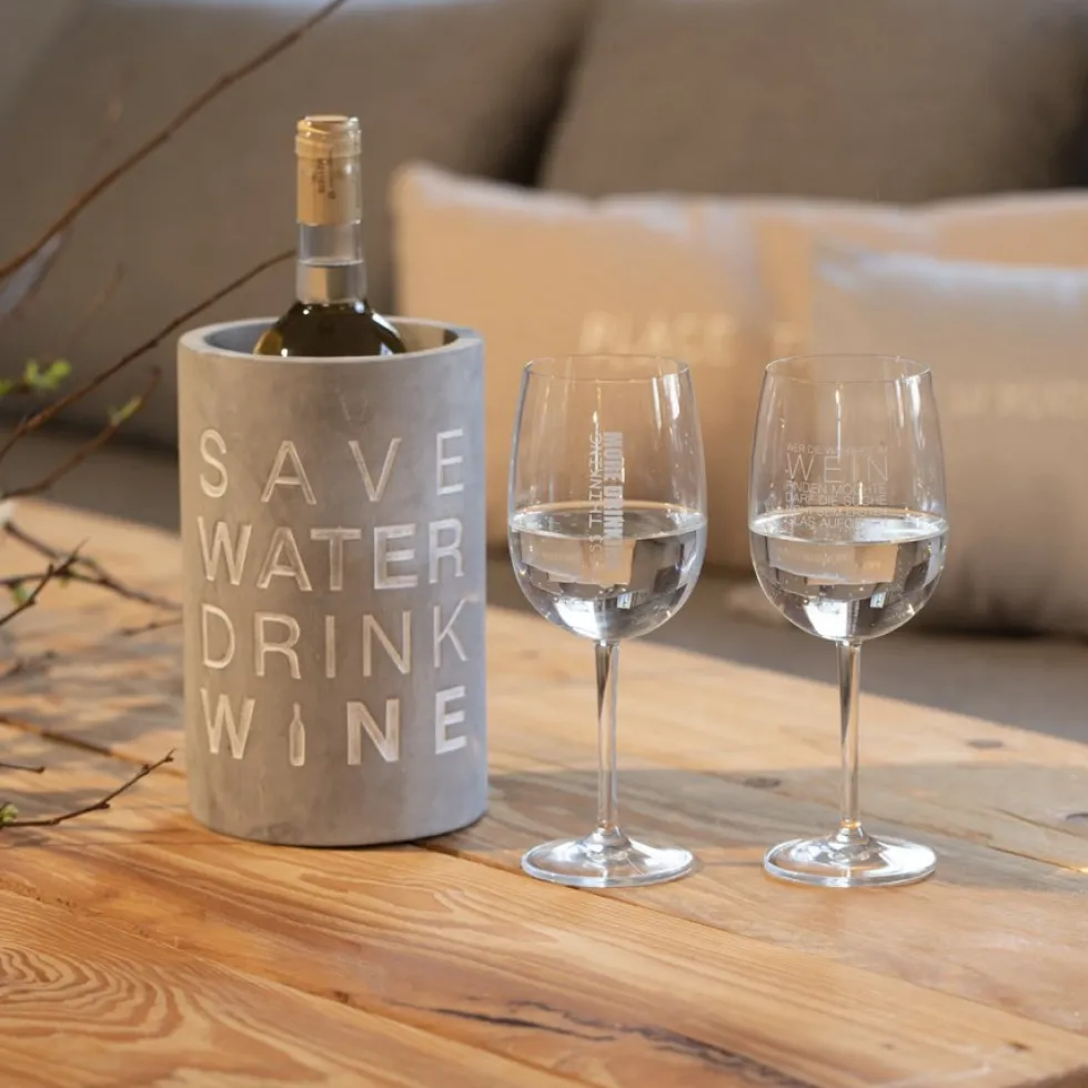 Räder Weinkühler Beton SAVE WATER H 21 cm