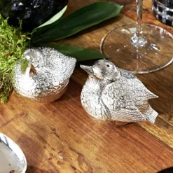 Salz und Pfefferstreuer silber Spatz Edzard