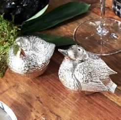 Salz und Pfefferstreuer silber Spatz Edzard