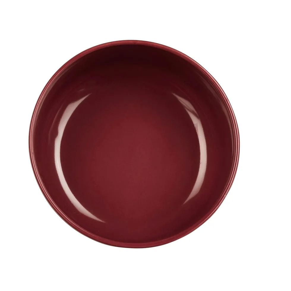 Schale Keramik klein Nova ASA rot burgundy D 13,5 cm