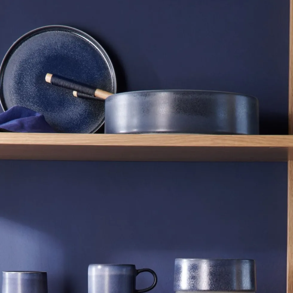 Schale Steingut blau ASA FormArt carbon D 26 cm