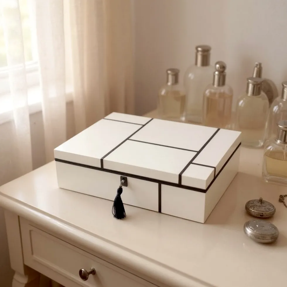 Schmuckkästchen Schmuckbox mit Streifen Tang GiftCompany