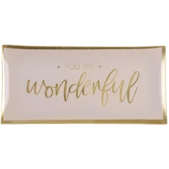 Schmuckschale Schmuckteller aus Glas Vou’re Wonderful GiftCompany 10×21 cm