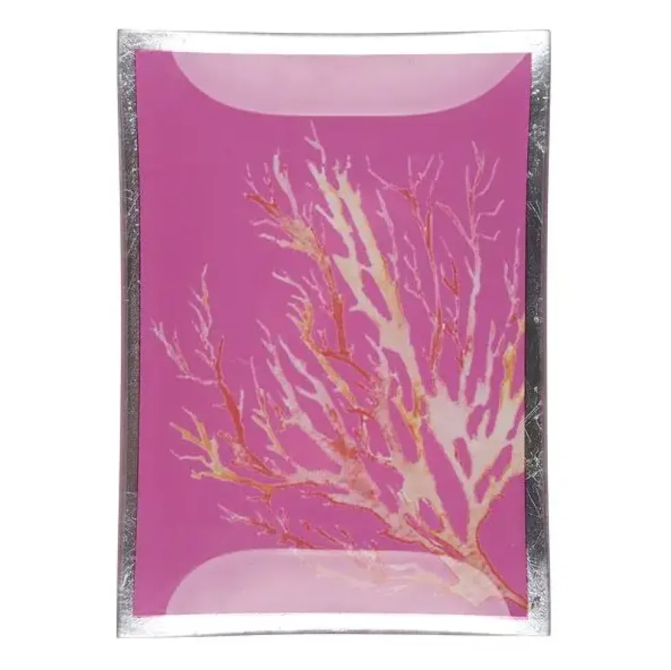 Schmuckschale Schmuckteller aus Glas Koralle GiftCompany 10×14 cm