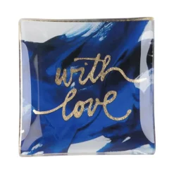 Schmuckschale Schmuckteller aus Glas With Love GiftCompany 10×10 cm