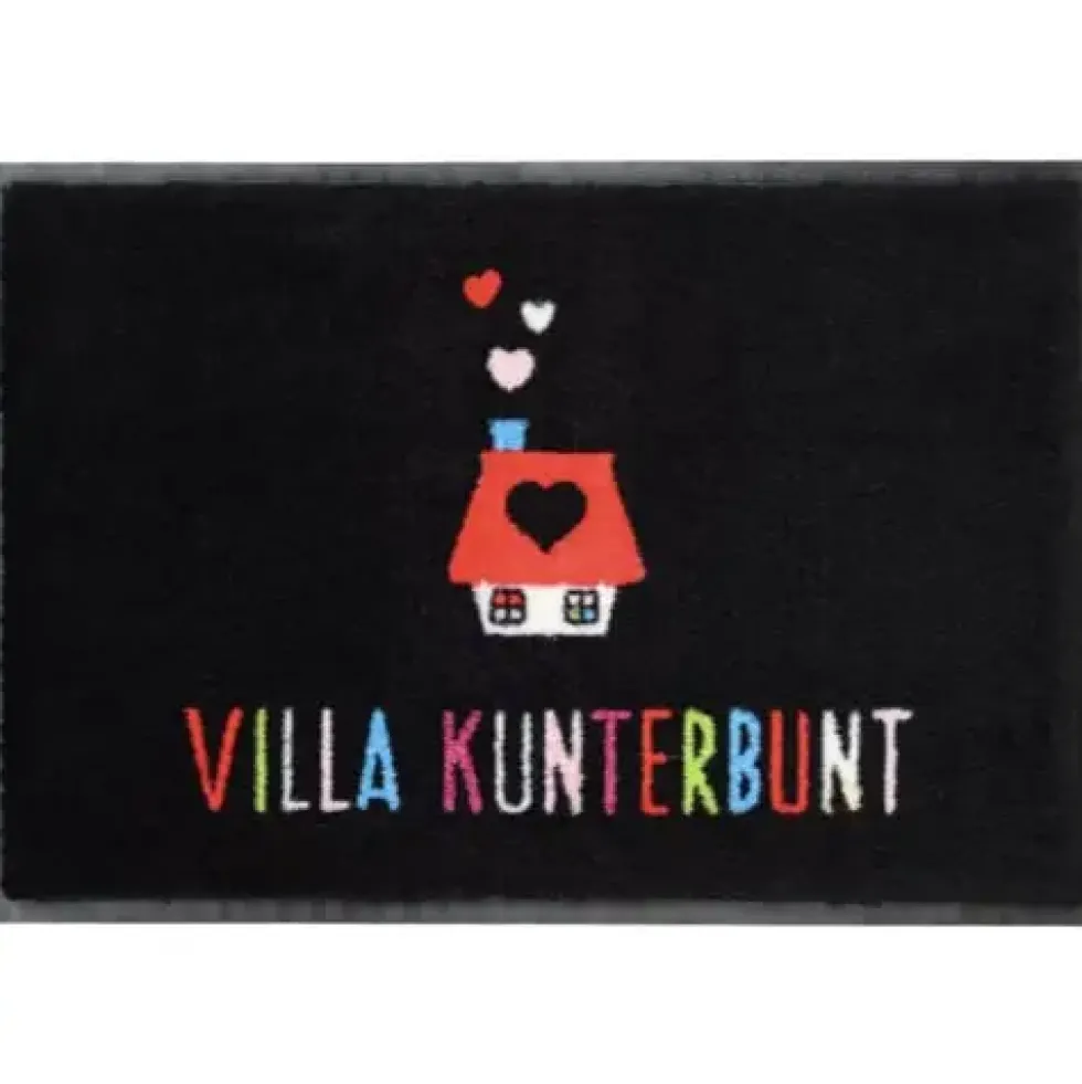 Schmutzfangmatte Fußmatte waschbar Villa Kunterbunt GiftCompany 50×75 cm