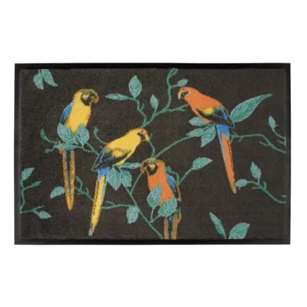 Schmutzfangmatte Fußmatte waschbar Papageien GiftCompany 50×75 cm