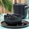 Schüssel aus Porzellan schwarz ASA coppa kuro D 13 cm