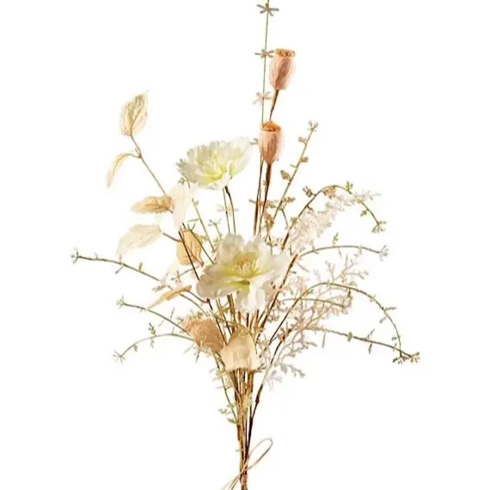 Seidenblume Blütenbündel burgund Höhe 60 cm