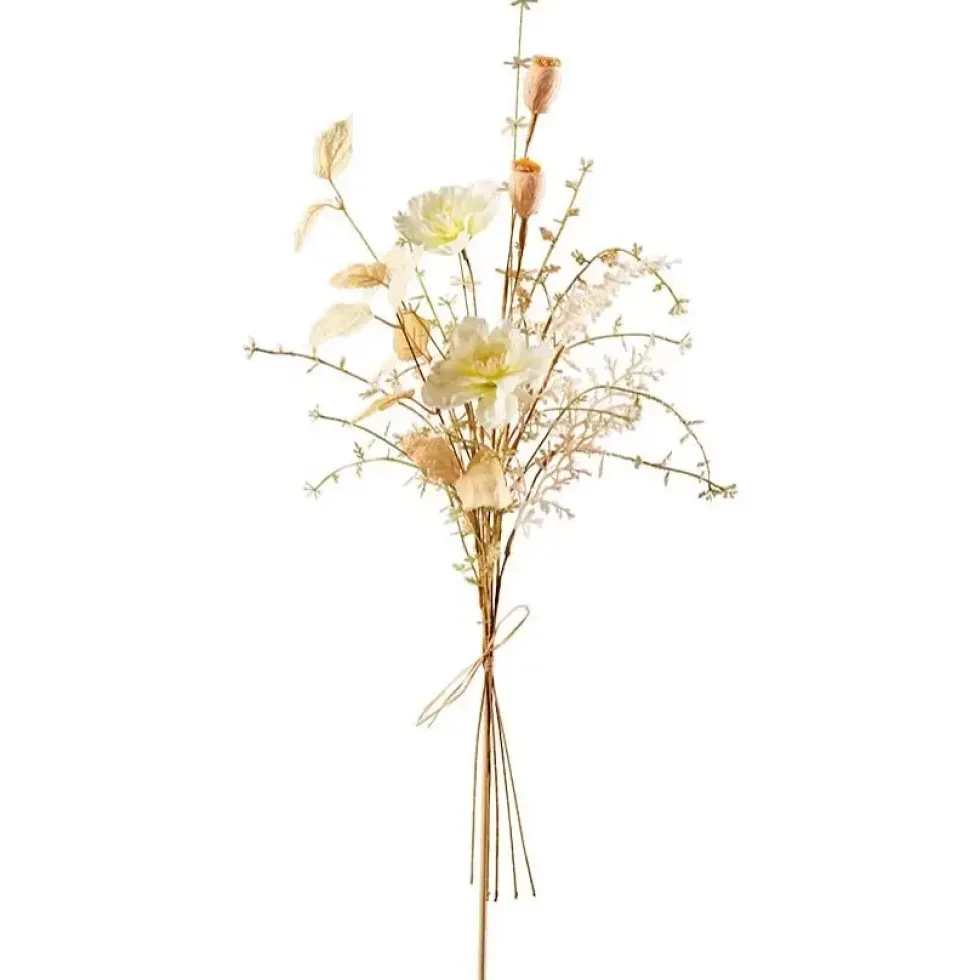 Seidenblume Blütenbündel burgund Höhe 60 cm