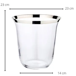 Sektkühler Glas TOBY Edzard Höhe 23 cm