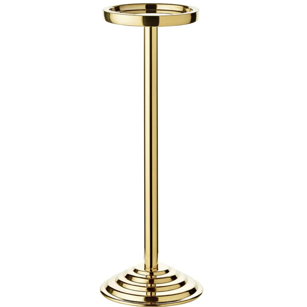 Sektkühler mit Ständer CAPRI Edzard Hochglanz goldfarben gehämmert Höhe 83 cm