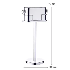 Sektkühler mit Ständer Leo silber Edzard Höhe 79 cm