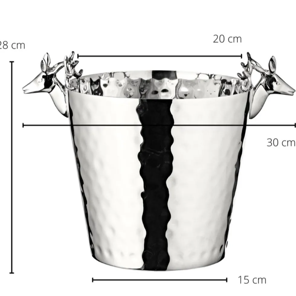 Sektkühler silber ENIT Edzard Höhe 28 cm