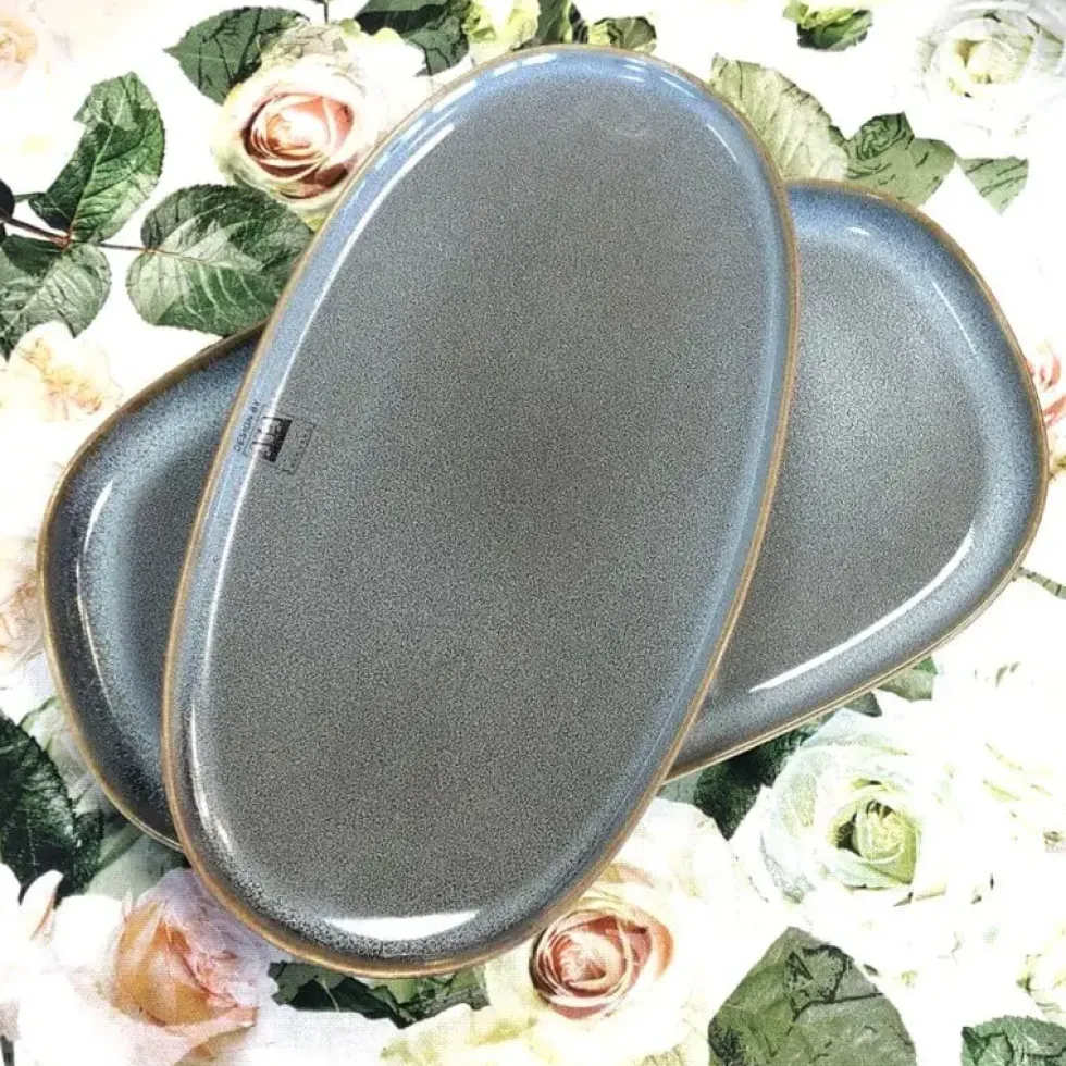 Servierplatte oval ASA seasons denim