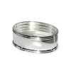 Serviettenring silber FADEN 4er Set Edzard L 6 cm