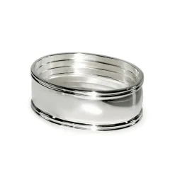 Serviettenring silber FADEN 4er Set Edzard L 6 cm