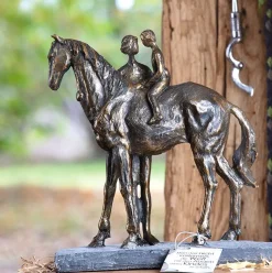 Skulptur Confidence bronzefarben Höhe 25 cm