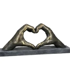 Skulptur Herz aus Händen Casablanca 36 cm