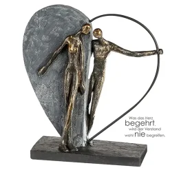 Skulptur Herzklopfen Casablanca Höhe 31 cm
