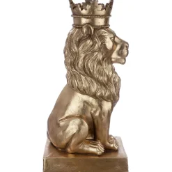 Skulptur Löwe gold Simba Höhe 70 cm