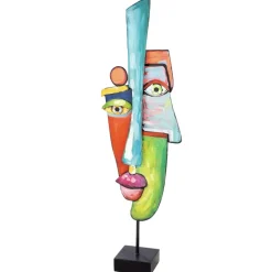 Skulptur Metall MALANG bunt Höhe 99 cm